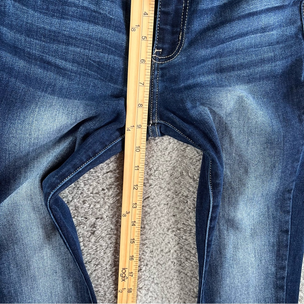 Kancan Women's Dark Wash Mid Rise Blue Skinny Jeans Size 5/26 - Picture 7 of 9